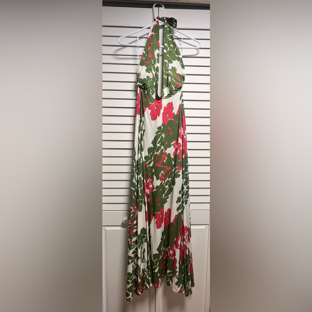 Manuhealii Pink Asymmetrical A-Line Maxi Dress Casual